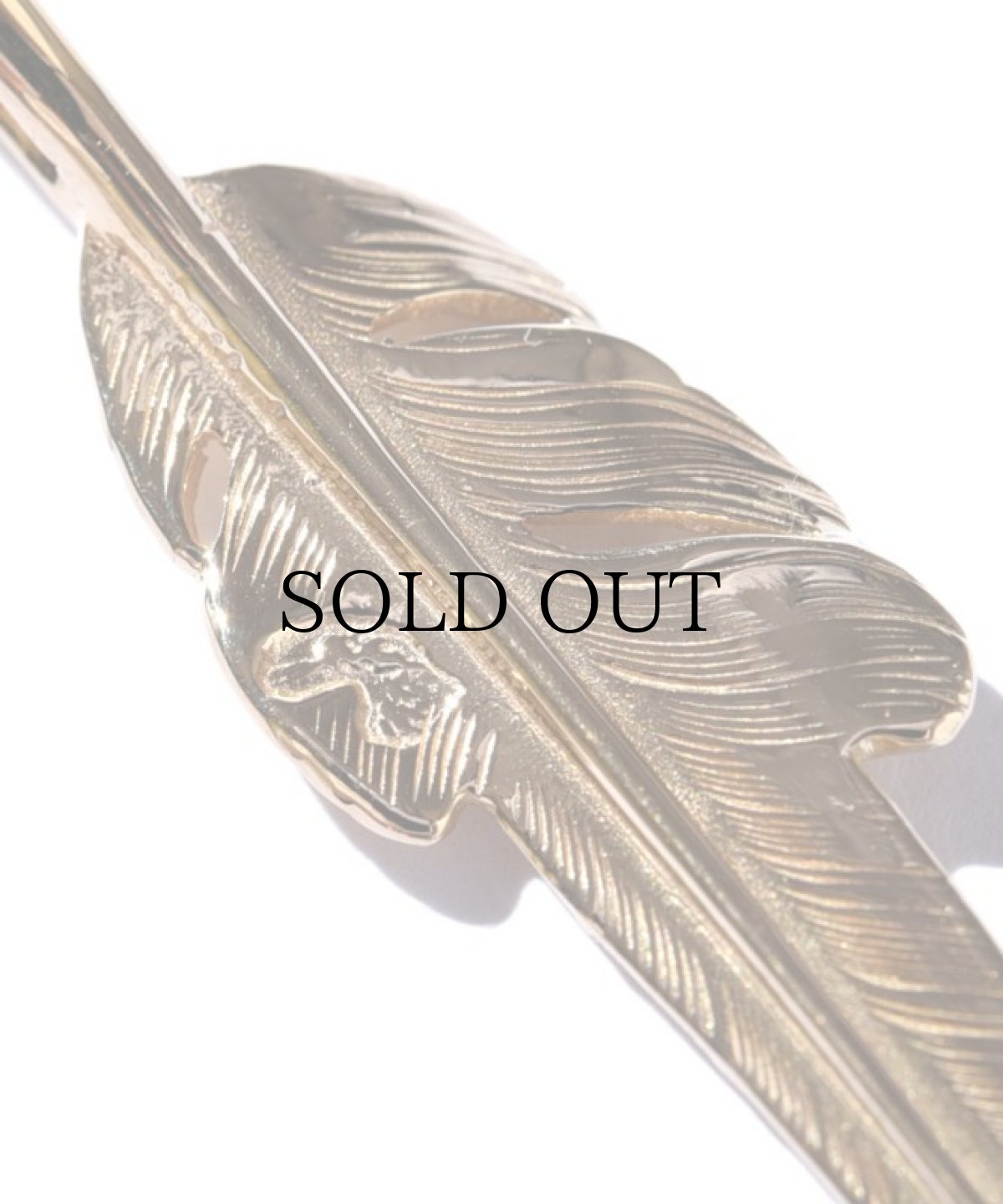 画像4: LARRY SMITH(ラリースミス) / 18K GOLD KAZEKIRI FEATHER PENDANT No. 28 -S- (4)