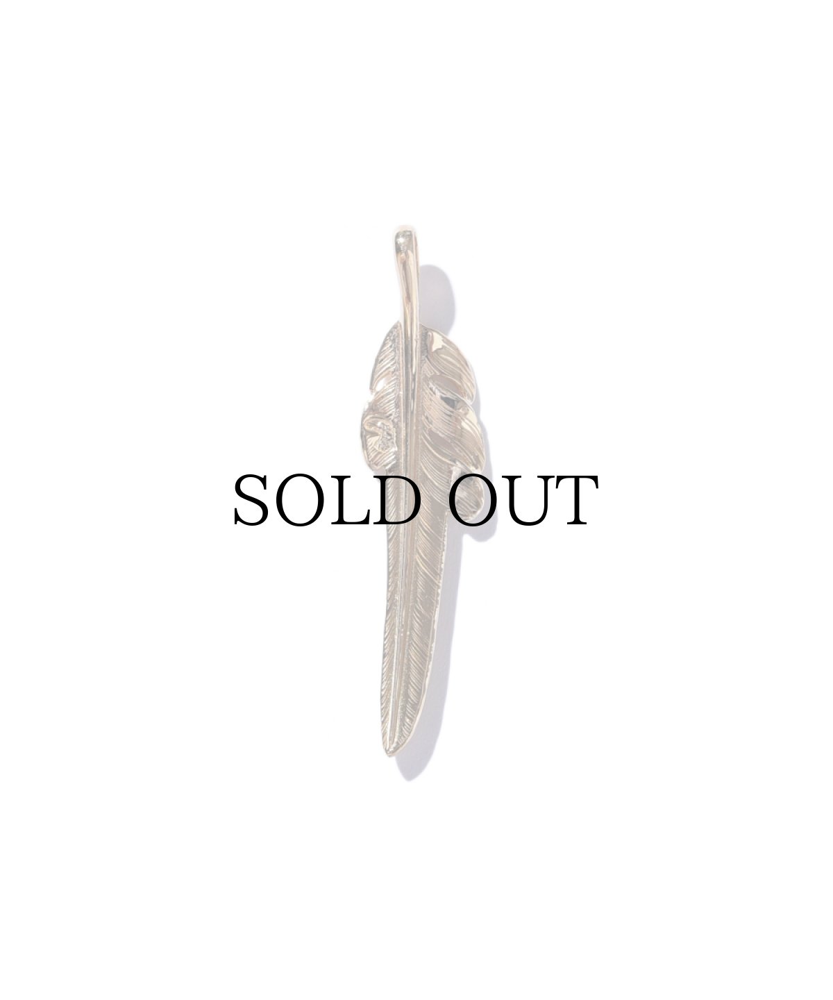 画像2: LARRY SMITH(ラリースミス) / 18K GOLD KAZEKIRI FEATHER PENDANT No. 28 -S- (2)