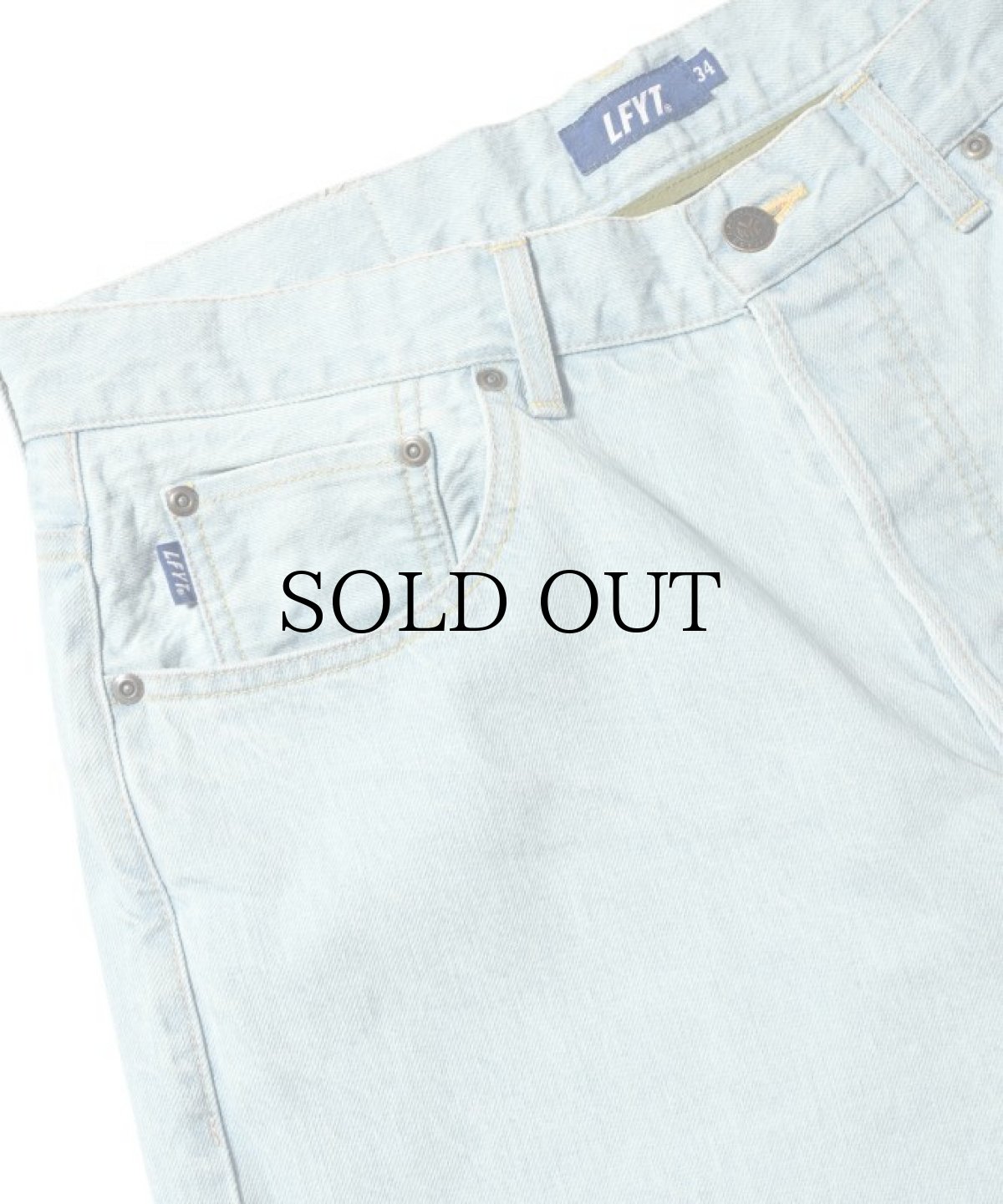 画像5: LFYT(ラファイエット) / 5 POCKET WASHED DENIM PANTS BAGGIE FIT LIGHT WASH (5)