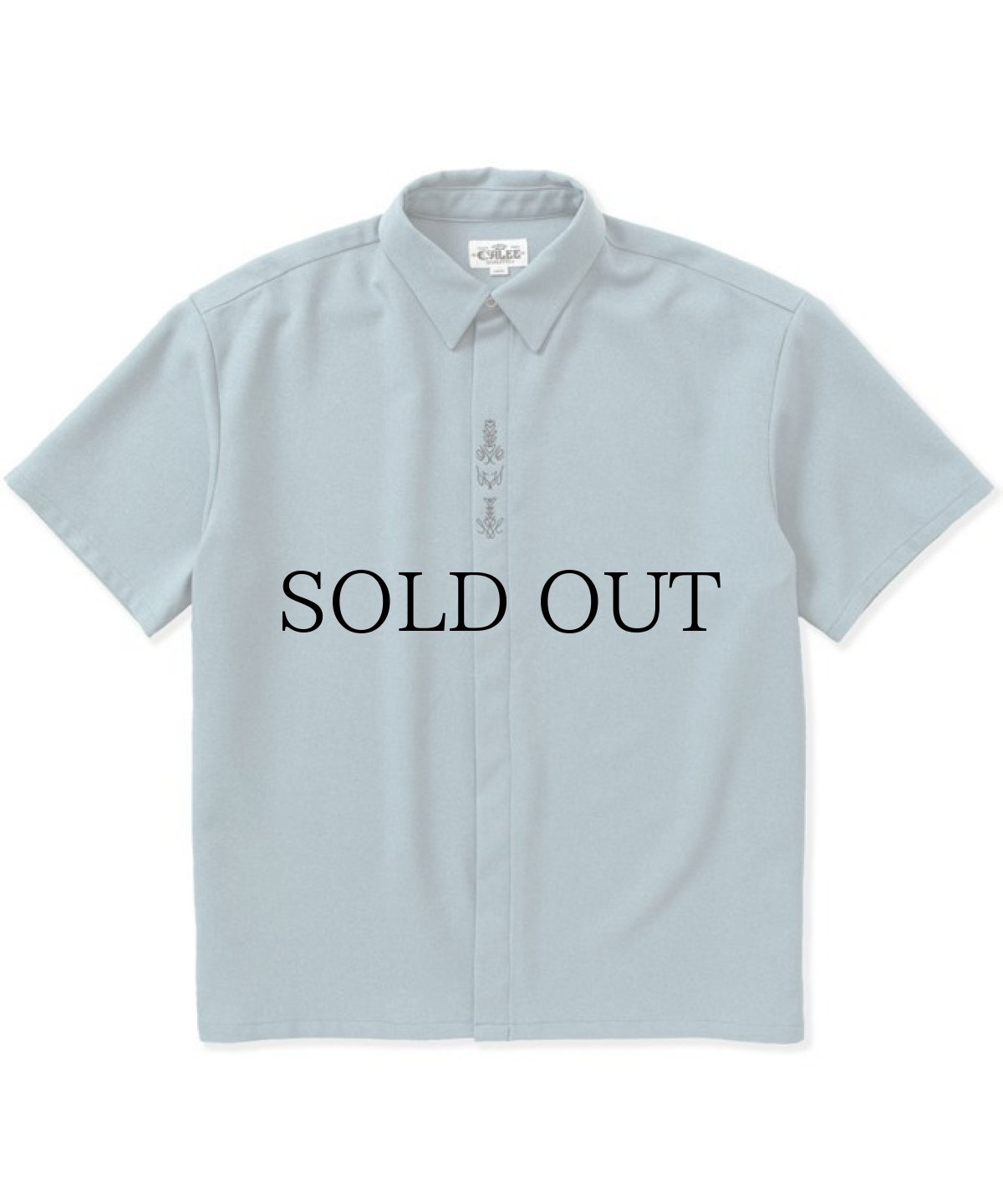 画像4: CALEE(キャリー) / Embroidery fly front S/S shirt (4)