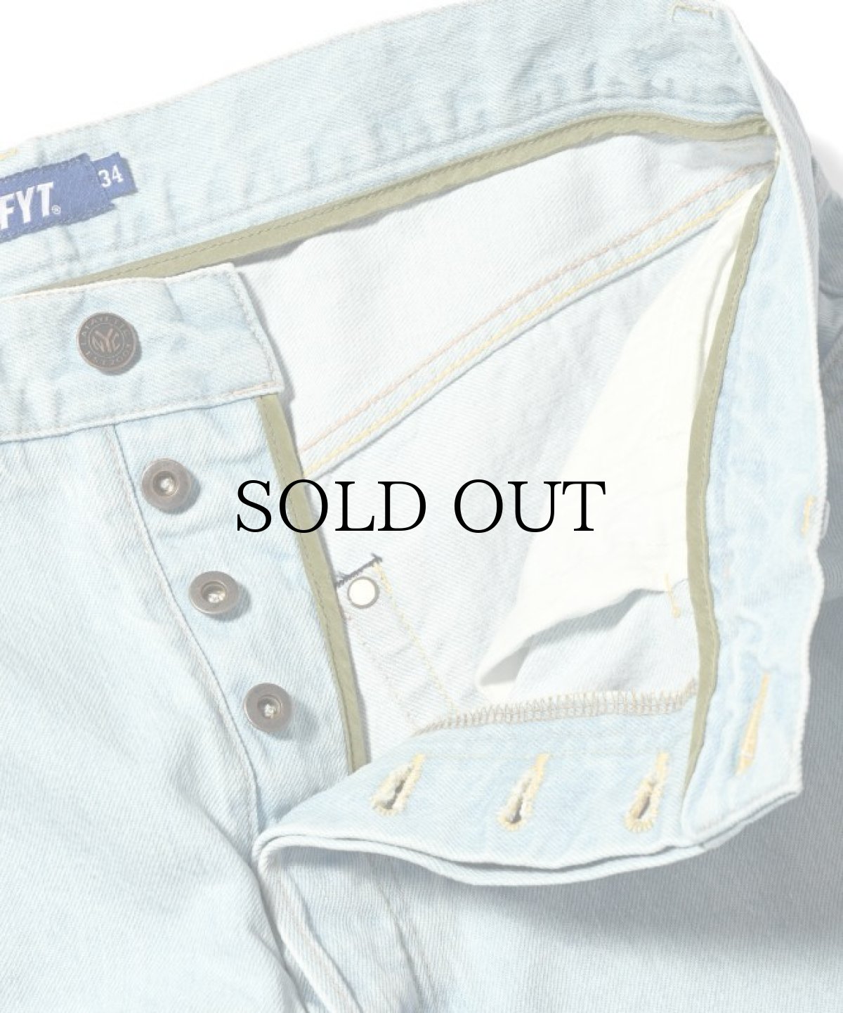 画像6: LFYT(ラファイエット) / 5 POCKET WASHED DENIM PANTS BAGGIE FIT LIGHT WASH (6)