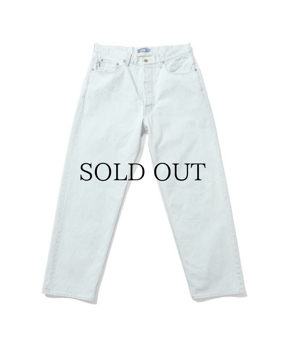 画像2: LFYT(ラファイエット) / 5 POCKET WASHED DENIM PANTS BAGGIE FIT LIGHT WASH (2)