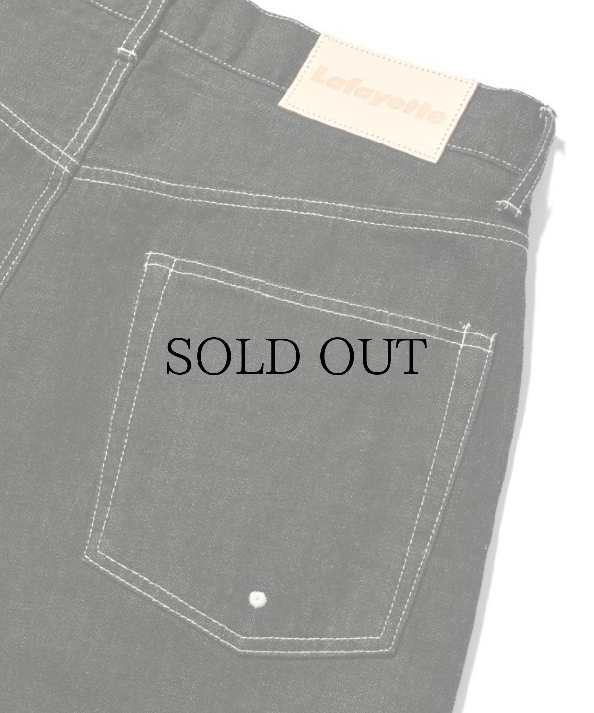 画像7: LFYT(ラファイエット) / 5 POCKET WASHED DENIM PANTS BAGGIE FIT WHITE STITCH (7)