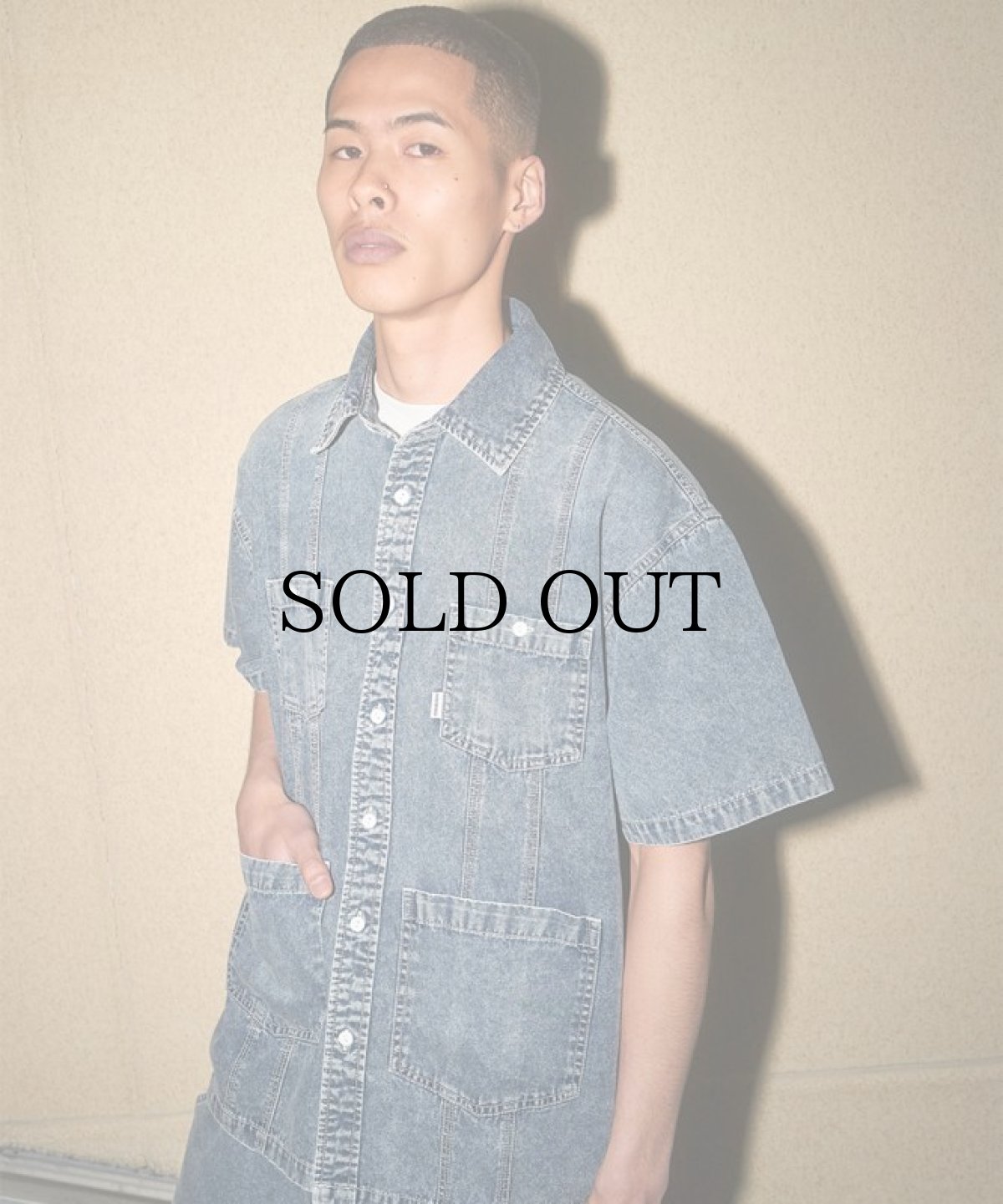 画像7: INTERBREED / Washed Denim Island Shirt (7)