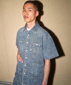 画像7: INTERBREED / Washed Denim Island Shirt (7)