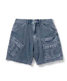 画像1: INTERBREED / Washed Denim Island Shorts (1)