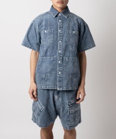 画像7: INTERBREED / Washed Denim Island Shorts (7)