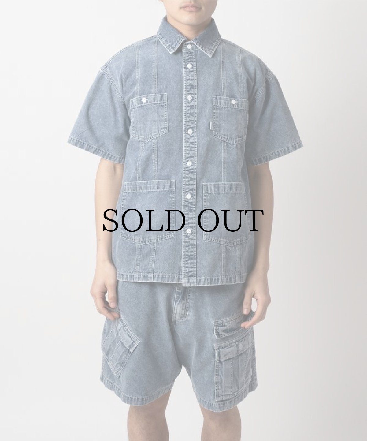 画像5: INTERBREED / Washed Denim Island Shirt (5)