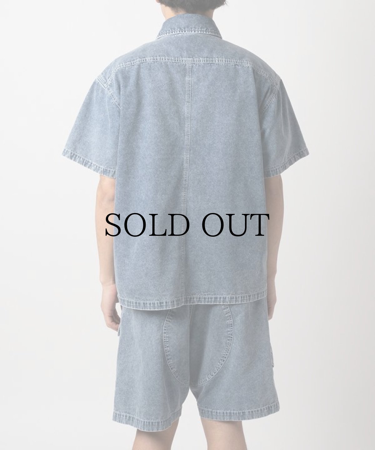 画像6: INTERBREED / Washed Denim Island Shirt (6)