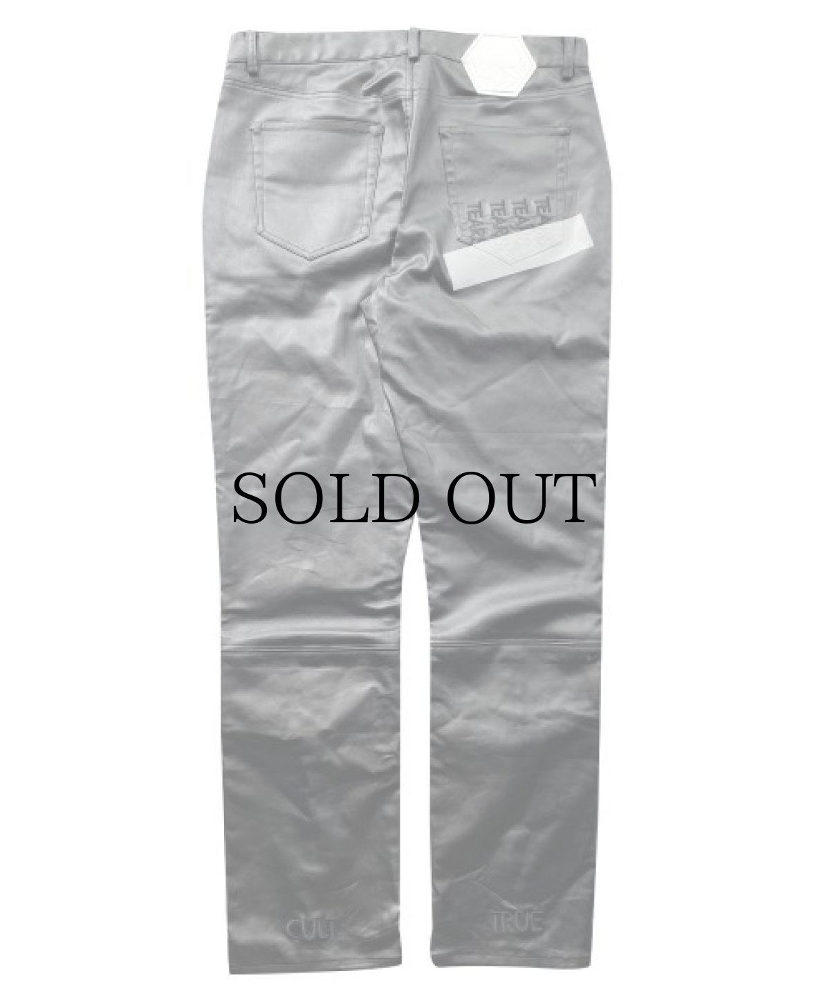 画像2: WANNA /  ECO LEATHER “CULT TRUE” FRONT FLARED PANTS (2)