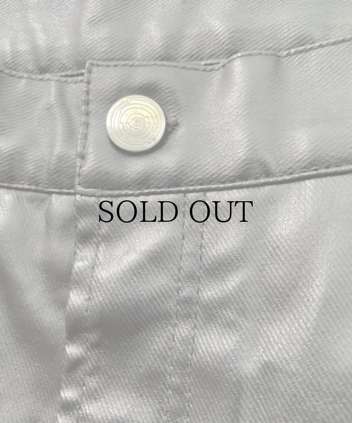 画像3: WANNA /  ECO LEATHER “CULT TRUE” FRONT FLARED PANTS (3)