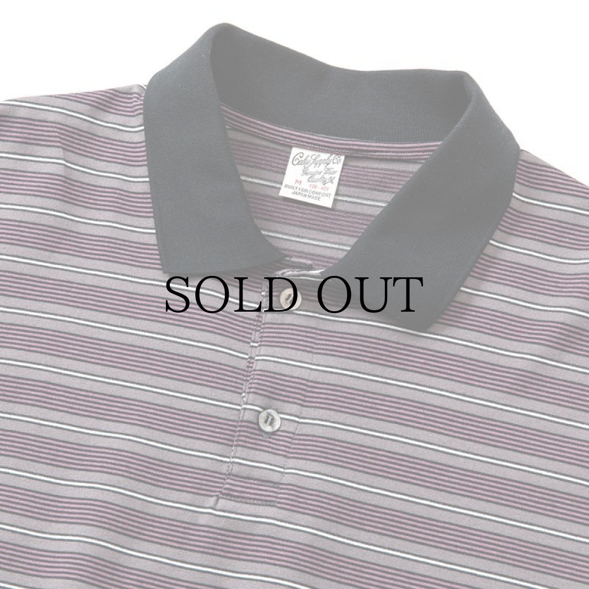 画像4: CALEE(キャリー) / Drop shoulder narrow pitch border polo shirt (4)