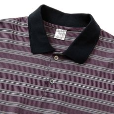 画像4: CALEE(キャリー) / Drop shoulder narrow pitch border polo shirt (4)