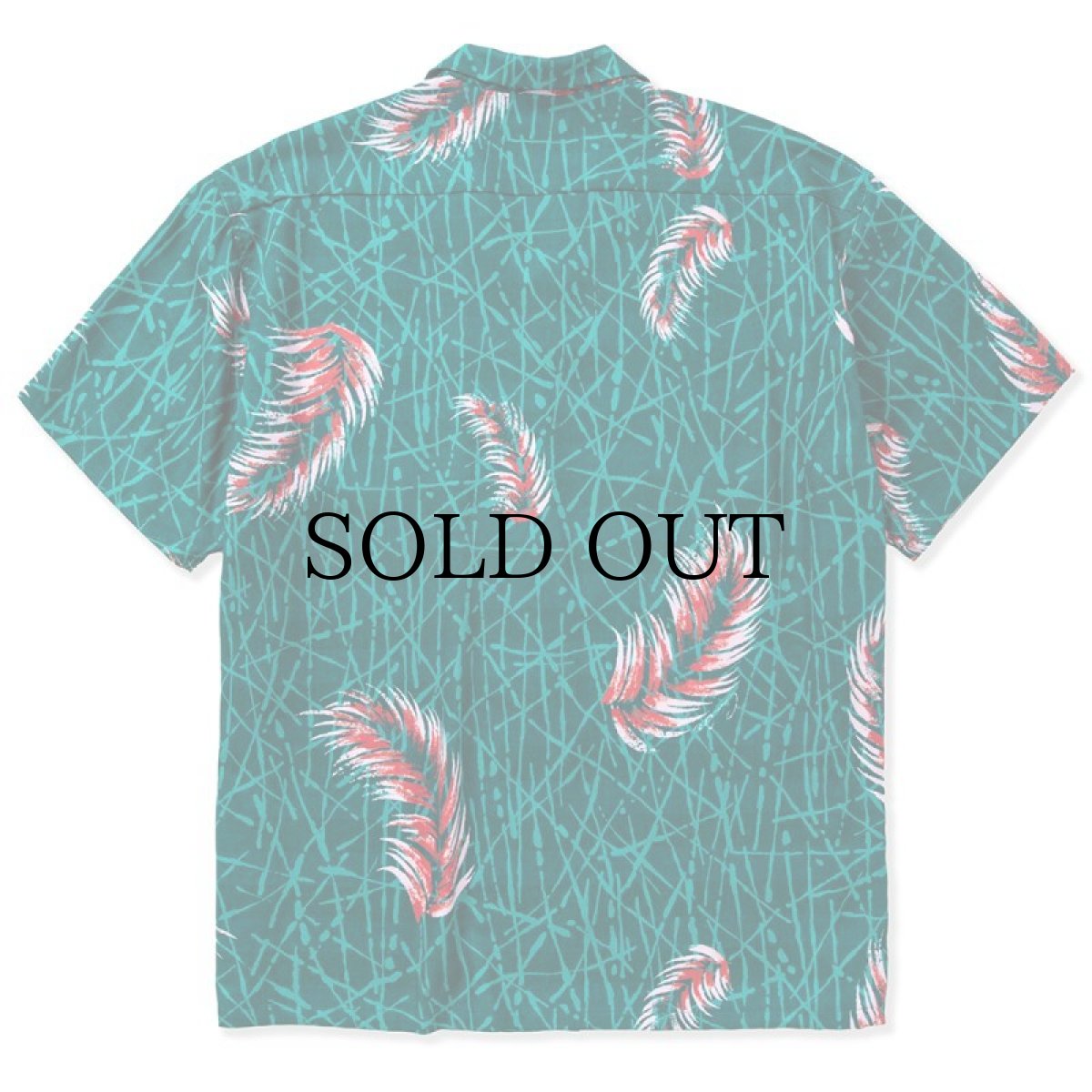 画像3: CALEE(キャリー) / Allover feather pattern amunzen cloth S/S shirt (3)