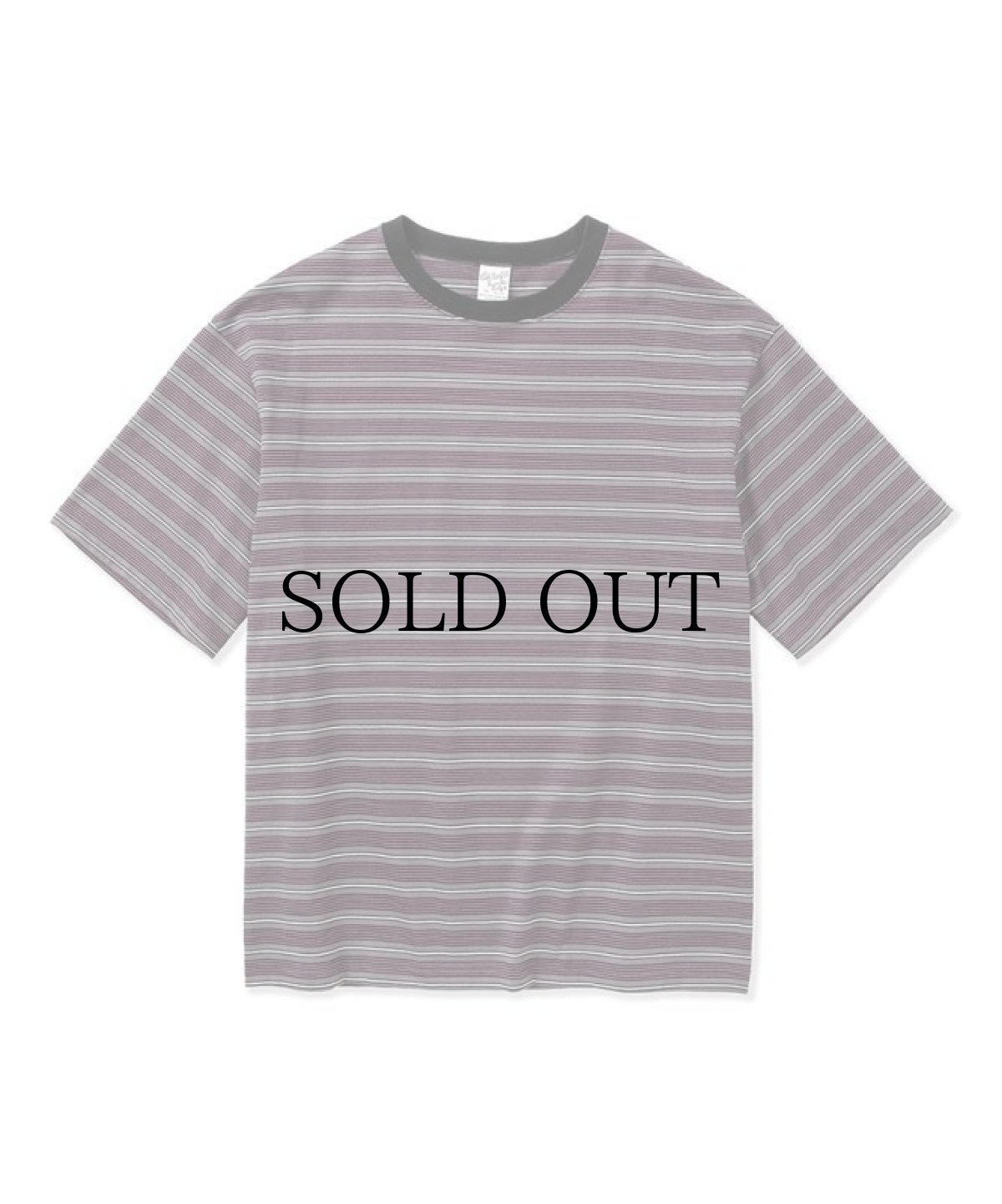 画像2: CALEE(キャリー) / Drop shoulder narrow pitch border S/S cutsew (2)