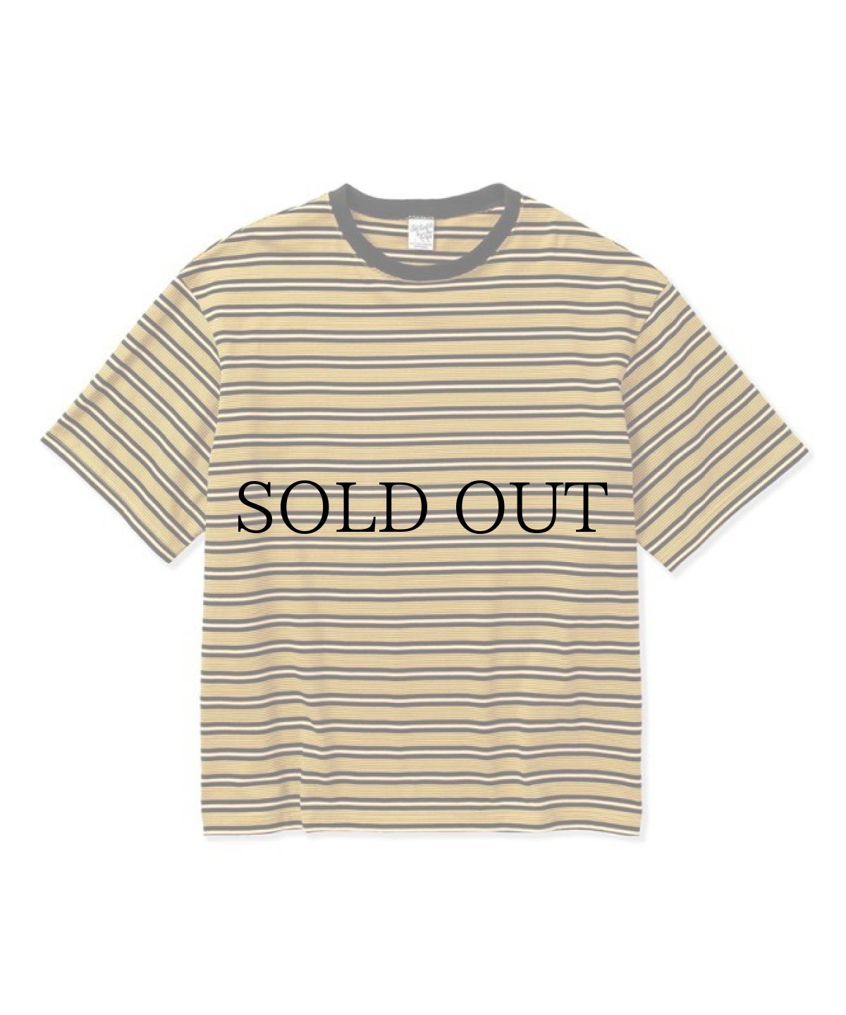 画像3: CALEE(キャリー) / Drop shoulder narrow pitch border S/S cutsew (3)