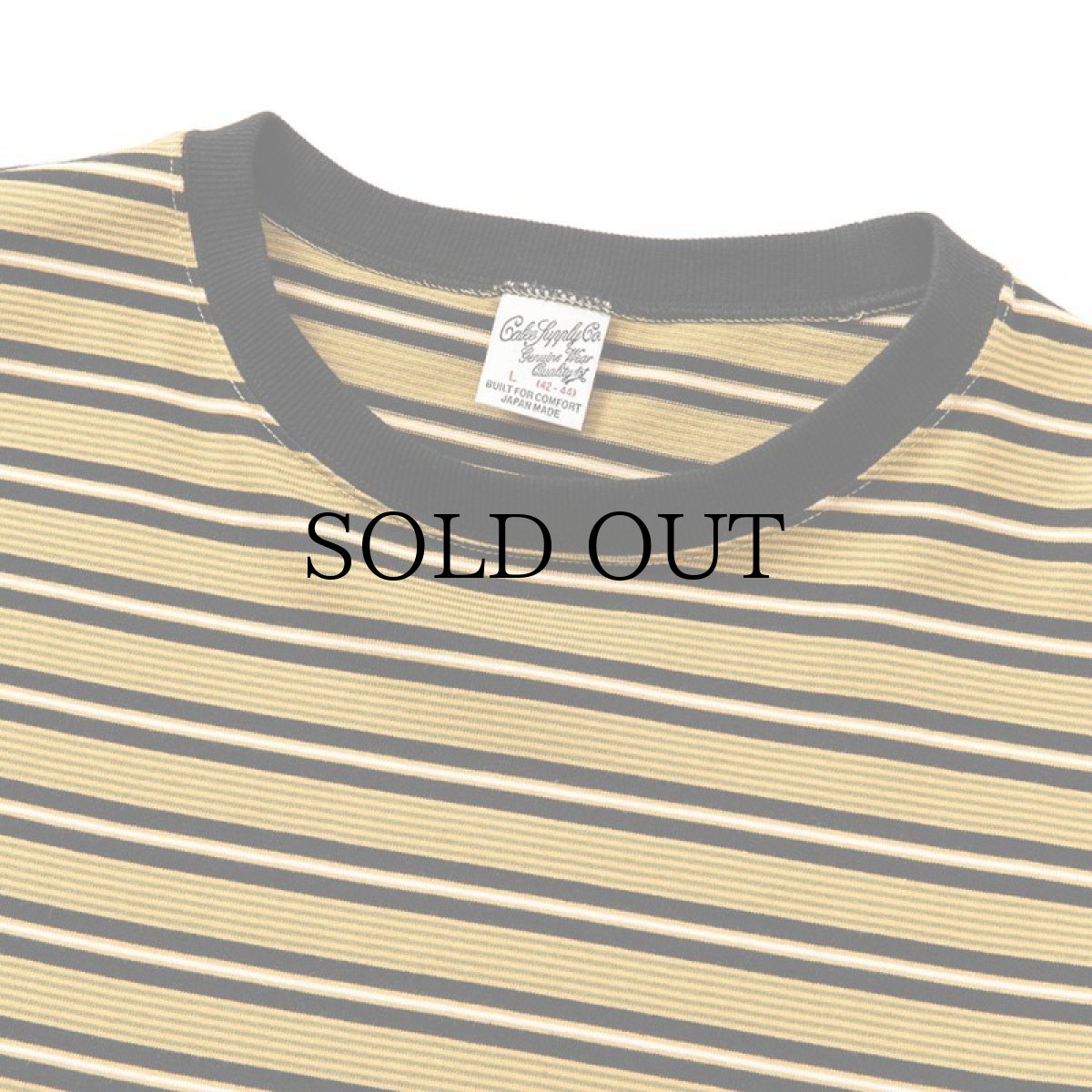 画像6: CALEE(キャリー) / Drop shoulder narrow pitch border S/S cutsew (6)