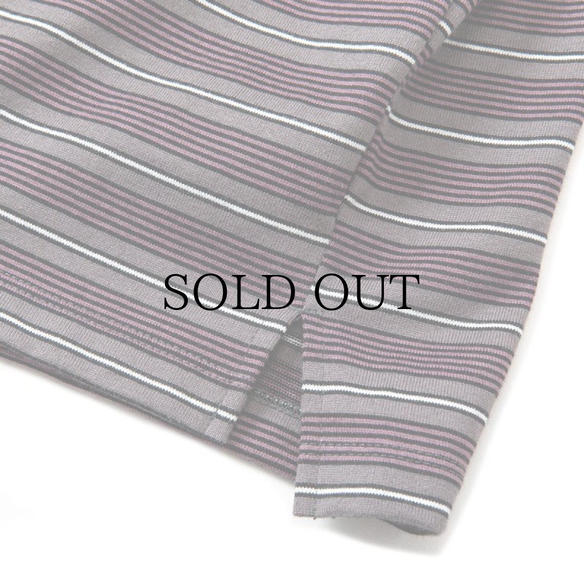 画像5: CALEE(キャリー) / Drop shoulder narrow pitch border polo shirt (5)