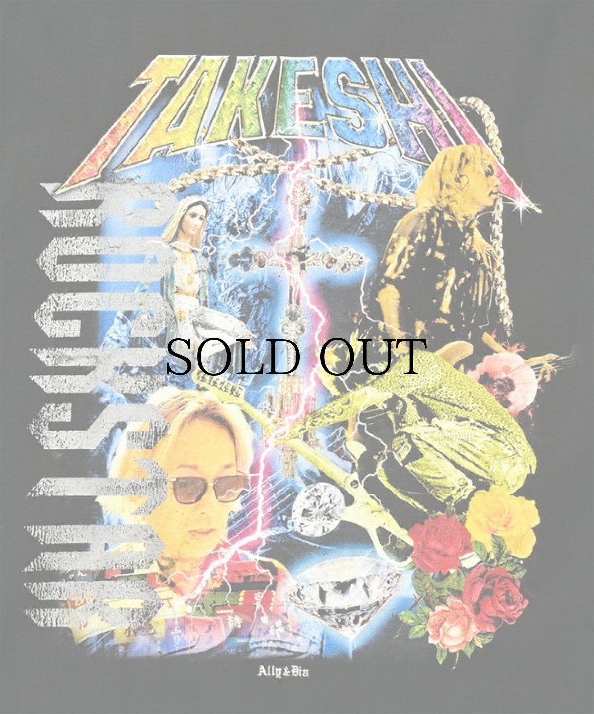 画像3: 【30%OFF】ALLY&DIA / TAKESHI ROCKSTAR TEE (3)