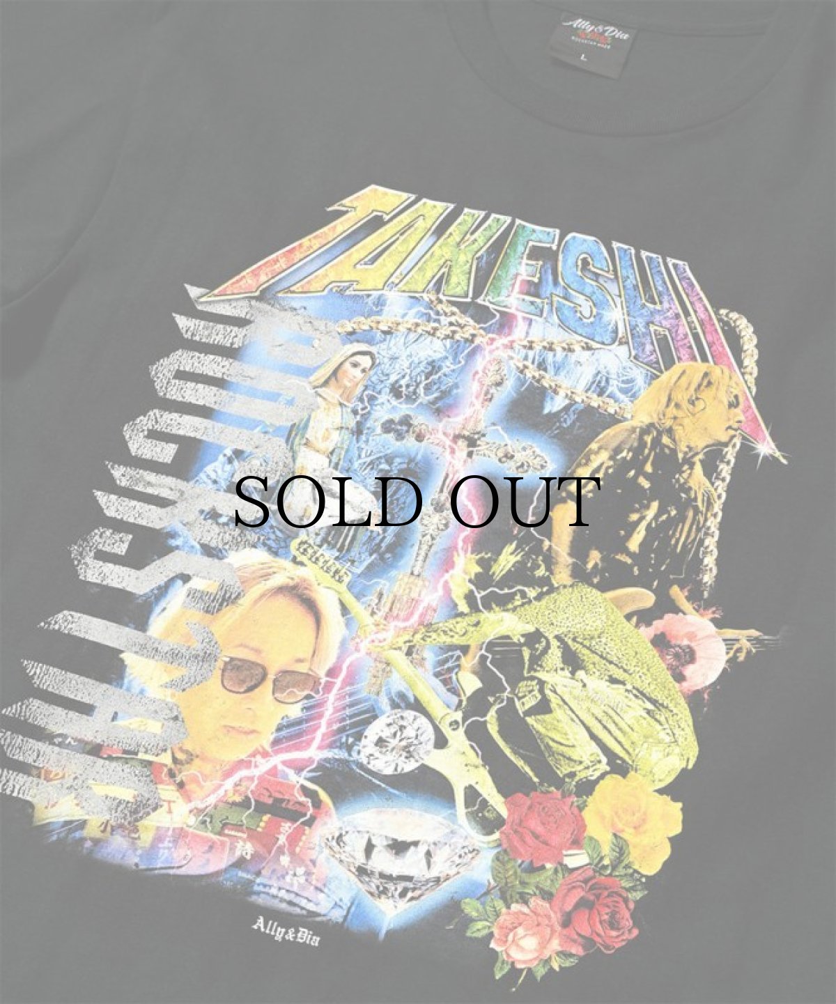 画像2: 【30%OFF】ALLY&DIA / TAKESHI ROCKSTAR TEE (2)