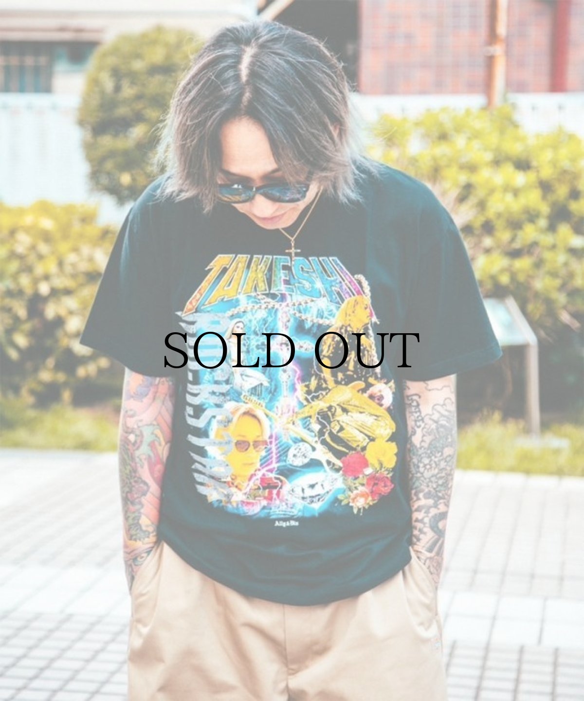 画像4: 【30%OFF】ALLY&DIA / TAKESHI ROCKSTAR TEE (4)