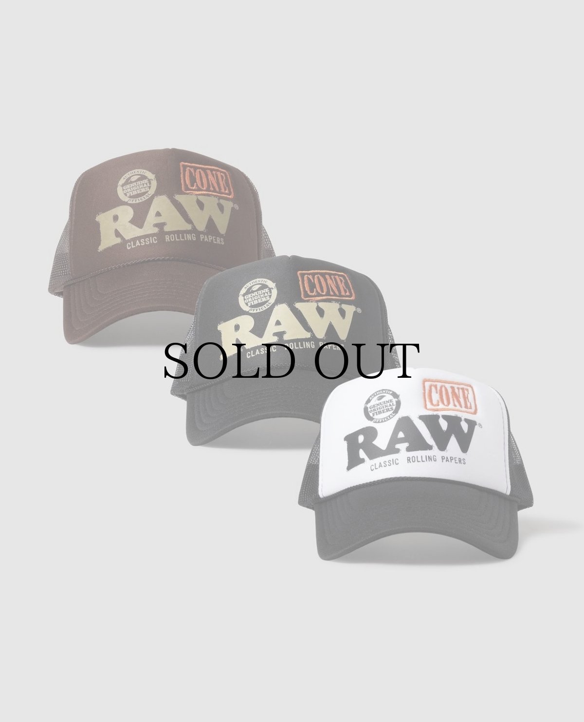 画像1: RAW x INTERBREED / “Big Cone Trucker Cap” (1)