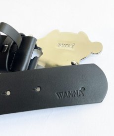 画像2: WANNA / Anti the providence buckle leather belt (2)