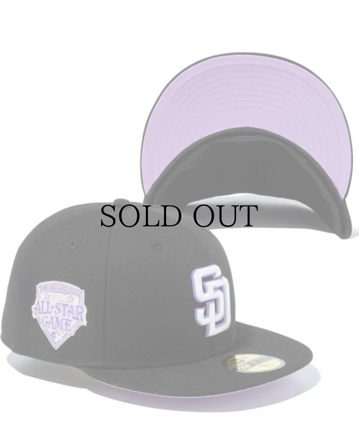 画像3: NEW ERA / 59FIFTY Gelato サンディエゴ・パドレス ブラック ライトパープルアンダーバイザー (3)