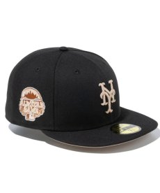 画像2: NEW ERA / 59FIFTY Gelato ニューヨーク・メッツ ブラック ベージュアンダーバイザー (2)