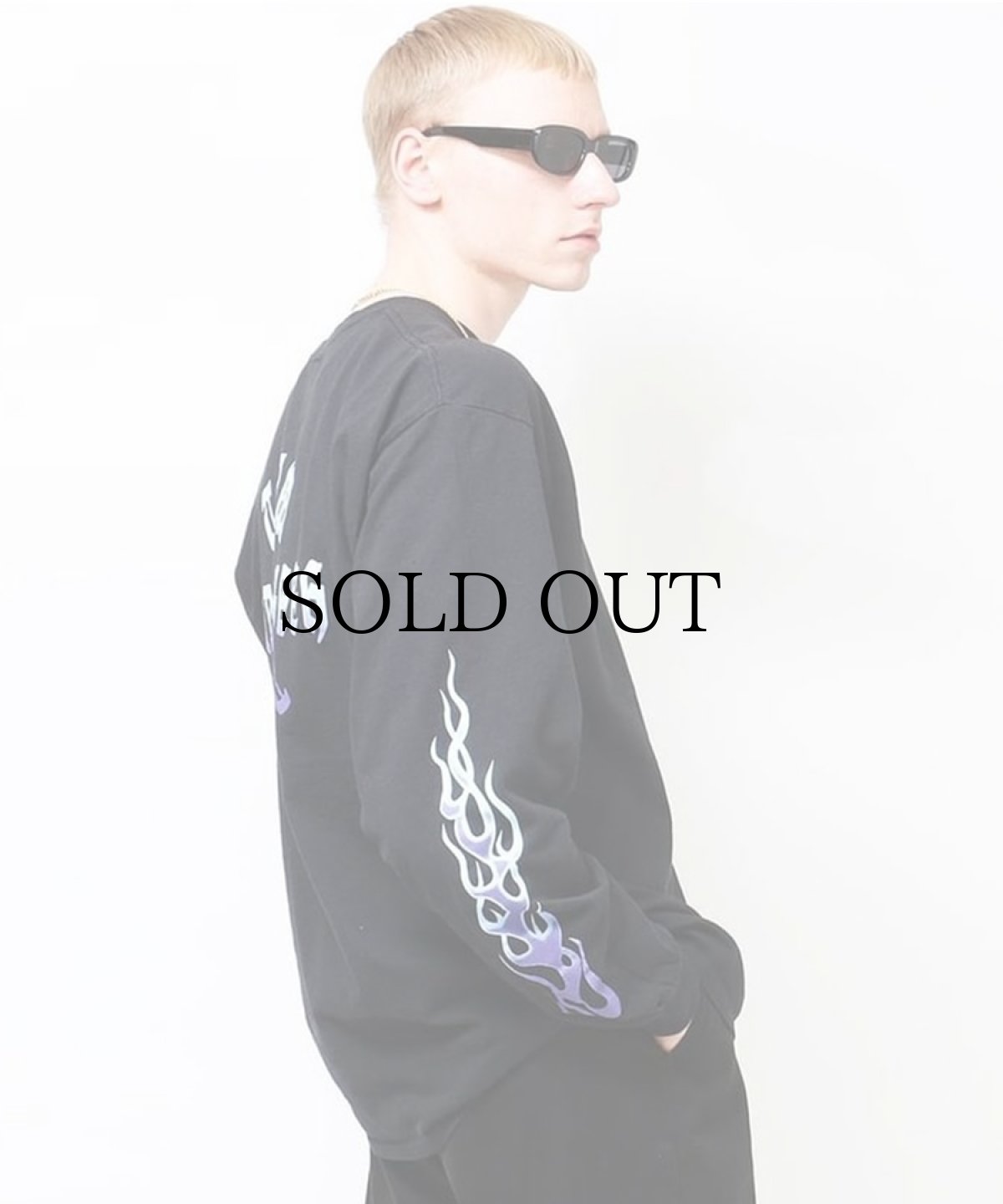 画像7: HIDEANDSEEK(ハイドアンドシーク) / Flame L/S Tee(23aw) (7)