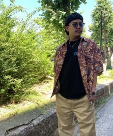 画像1: CALEE(キャリー) / R/P Flower pattern amunzen cloth S/S shirt (1)