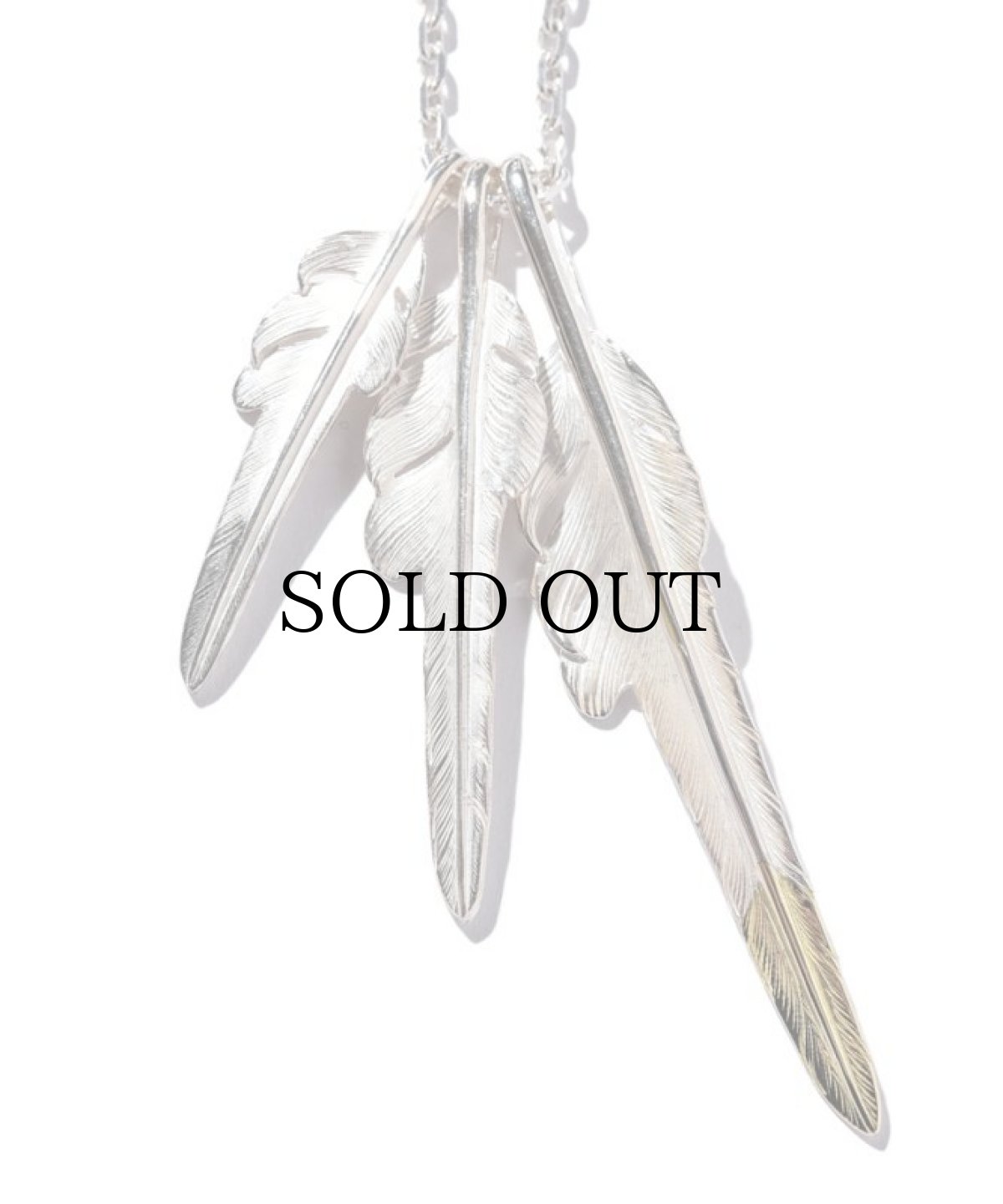 画像2: LARRY SMITH(ラリースミス) / KAZEKIRI FEATHER(18K GOLD ACCENT) NECKLACE  (2)