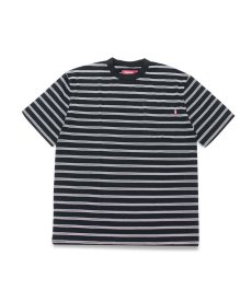 画像1: HIDEANDSEEK(ハイドアンドシーク) / Striped Pocket S/S Tee(23aw) (1)