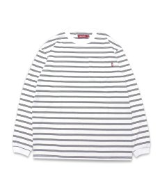 画像2: HIDEANDSEEK(ハイドアンドシーク) / Striped Pocket L/S Tee(23aw) (2)