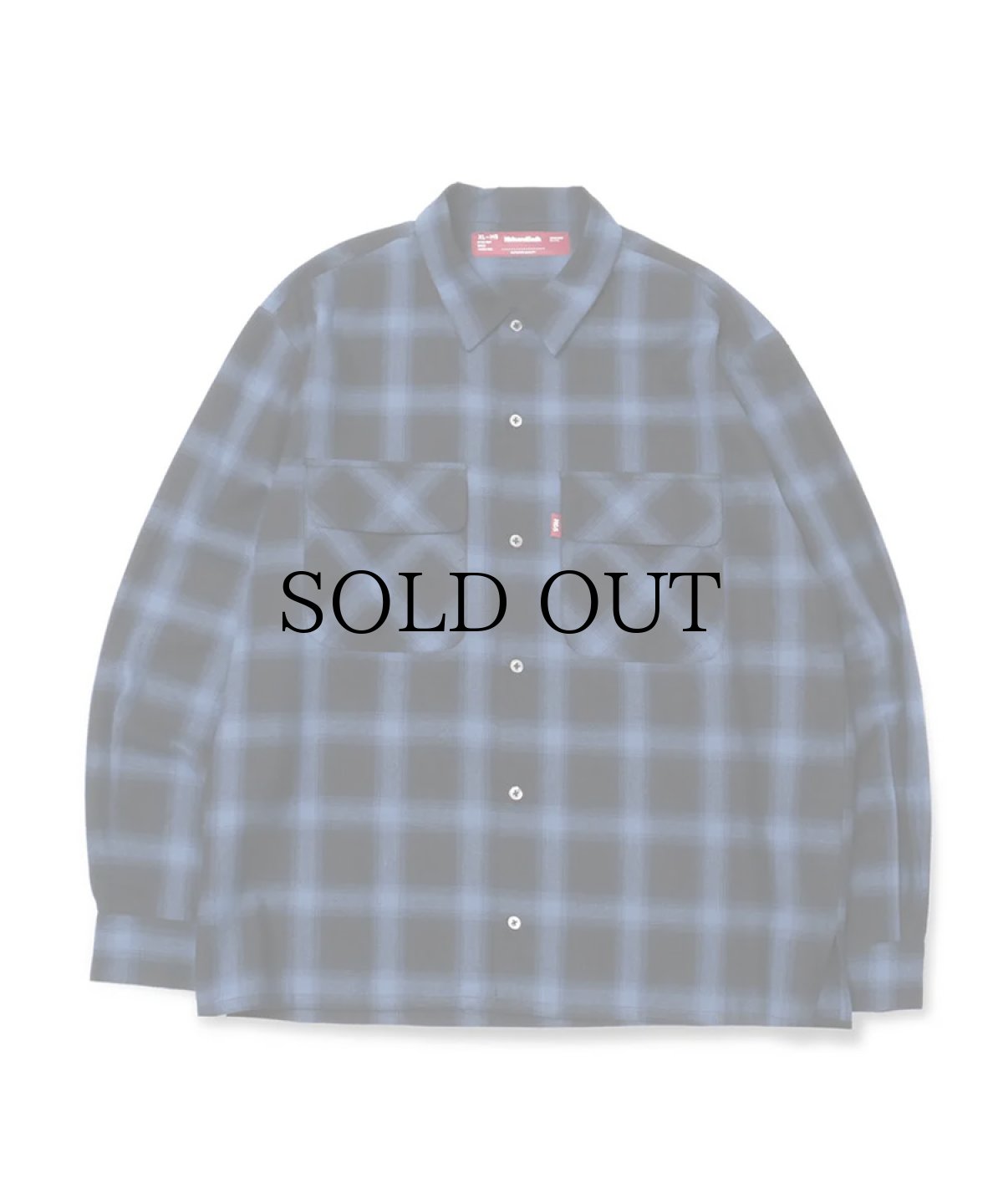 画像2: HIDEANDSEEK(ハイドアンドシーク) / Ombre Check L/S Shirt(23aw) (2)