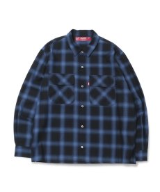 画像2: HIDEANDSEEK(ハイドアンドシーク) / Ombre Check L/S Shirt(23aw) (2)