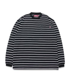 画像1: HIDEANDSEEK(ハイドアンドシーク) / Striped Pocket L/S Tee(23aw) (1)