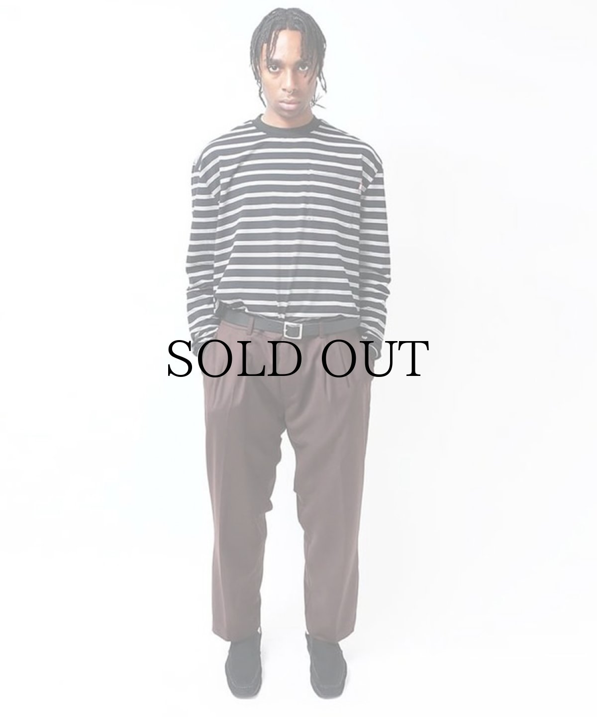 画像3: HIDEANDSEEK(ハイドアンドシーク) / Striped Pocket L/S Tee(23aw) (3)