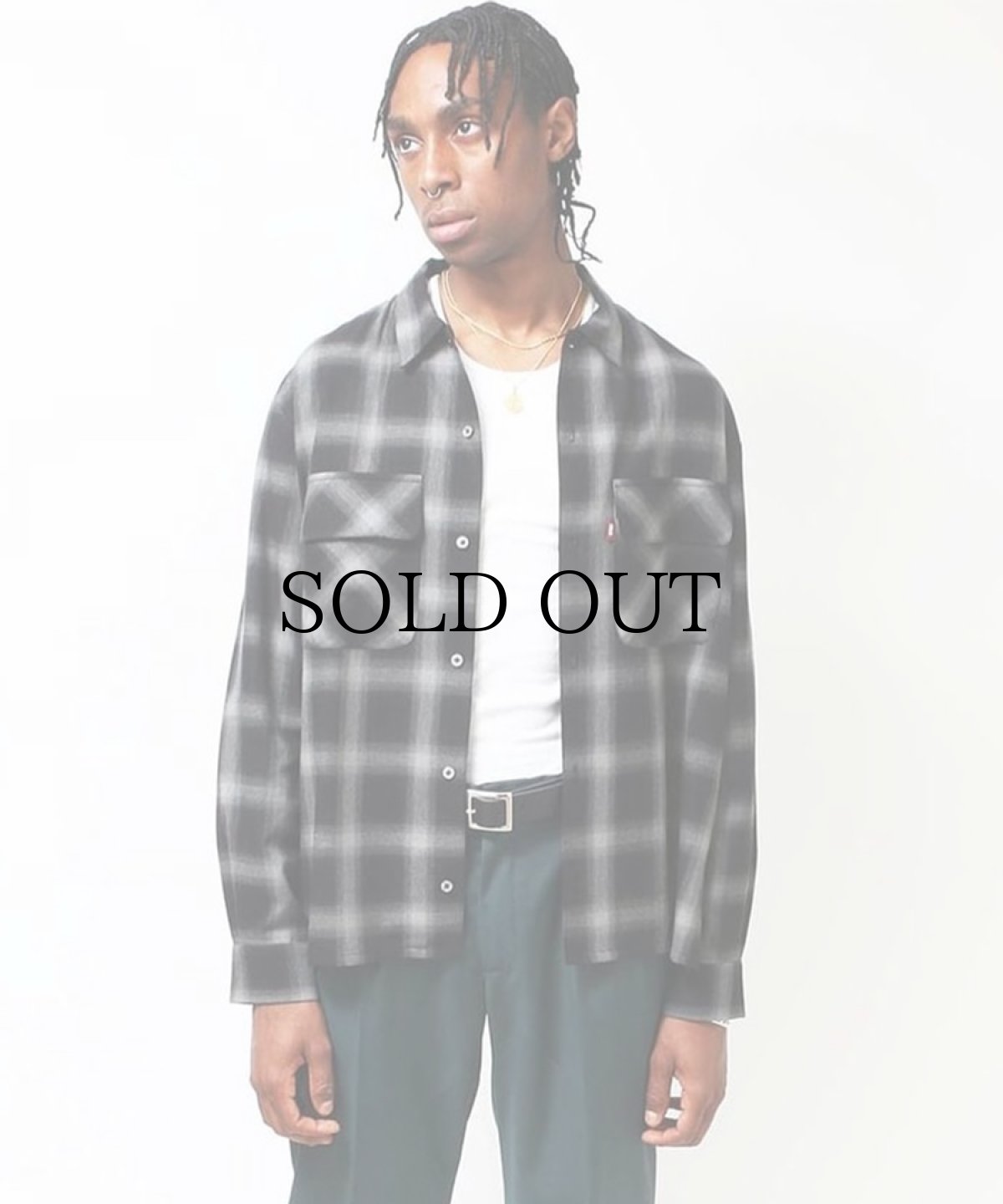 画像4: HIDEANDSEEK(ハイドアンドシーク) / Ombre Check L/S Shirt(23aw) (4)