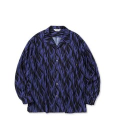 画像1: CALEE(キャリー) / FEATHER PATTERN L/S SH (1)