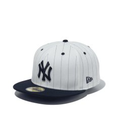 画像1: NEW ERA / 59FIFTY Pinstripe ピンストライプ ニューヨーク・ヤンキース (1)