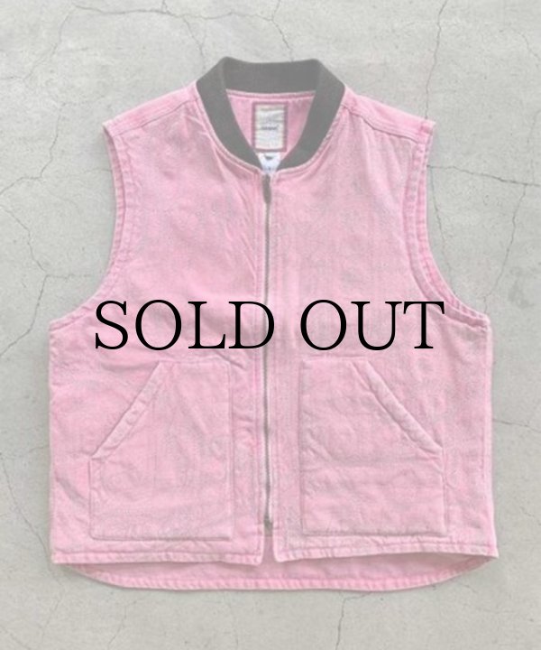 Loose Fit Washed Duck Insulated Rib Collar Vest | Carhartt Reworked