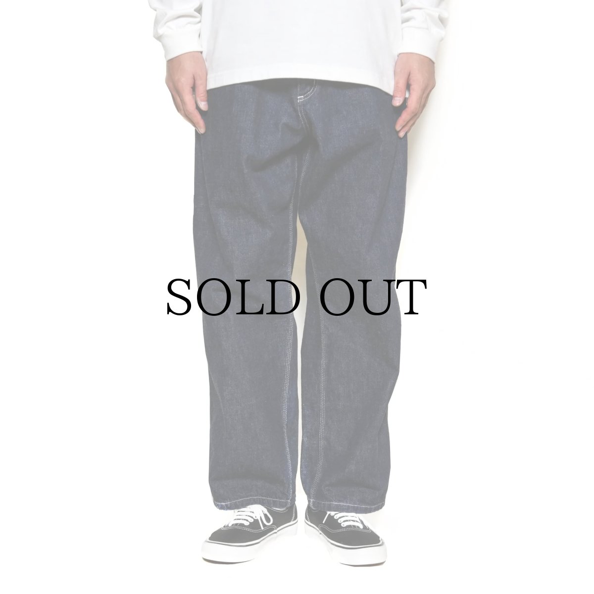 画像10: CALEE(キャリー) / VINTAGE REPRODUCT DENIM PAINTER PANTS <OW> (10)