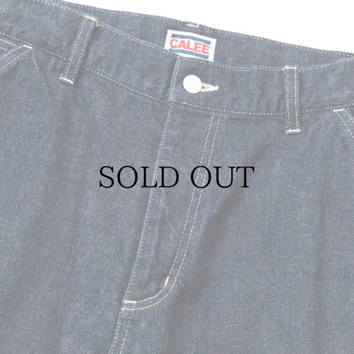 画像3: CALEE(キャリー) / VINTAGE REPRODUCT DENIM PAINTER PANTS <OW> (3)