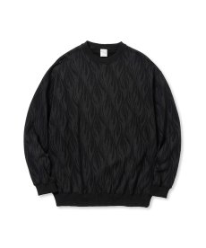 画像2: CALEE(キャリー) / FEATER PATTERN CREW NECK SW (2)