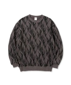 画像1: CALEE(キャリー) / FEATER PATTERN CREW NECK SW (1)