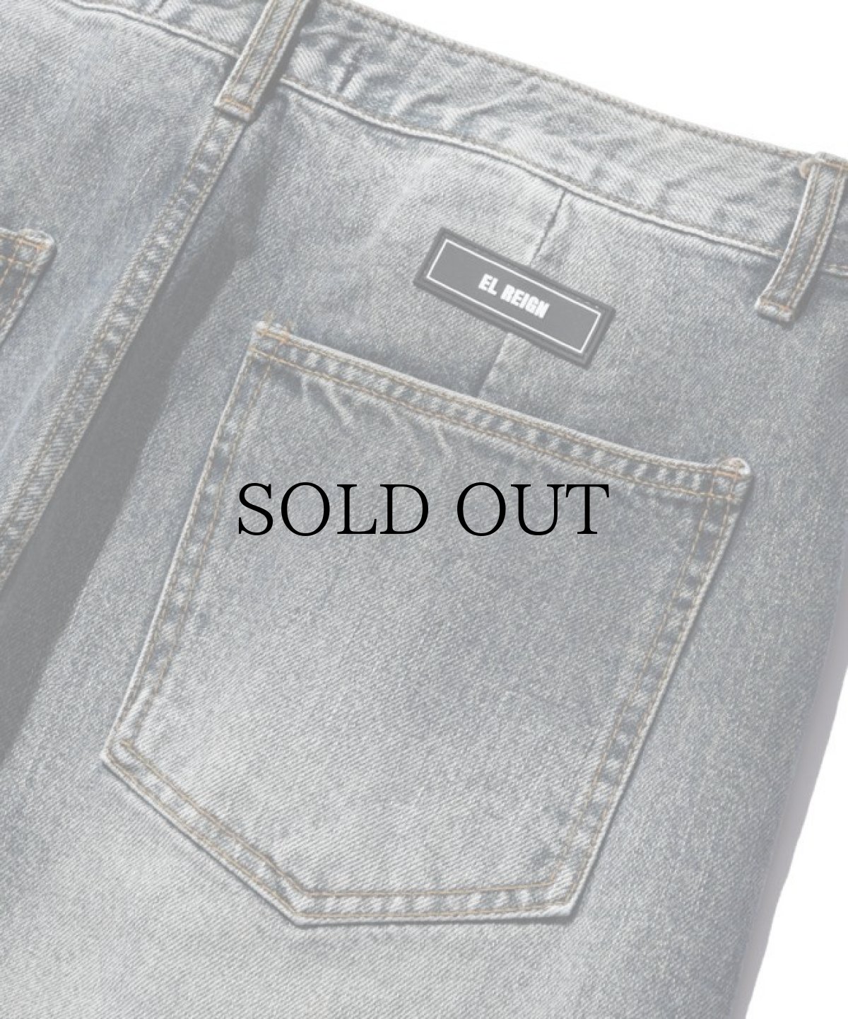 画像4: EL REIGN(エルレイン) / 【RESTOCK】"FEAR" WIDE DENIM (4)