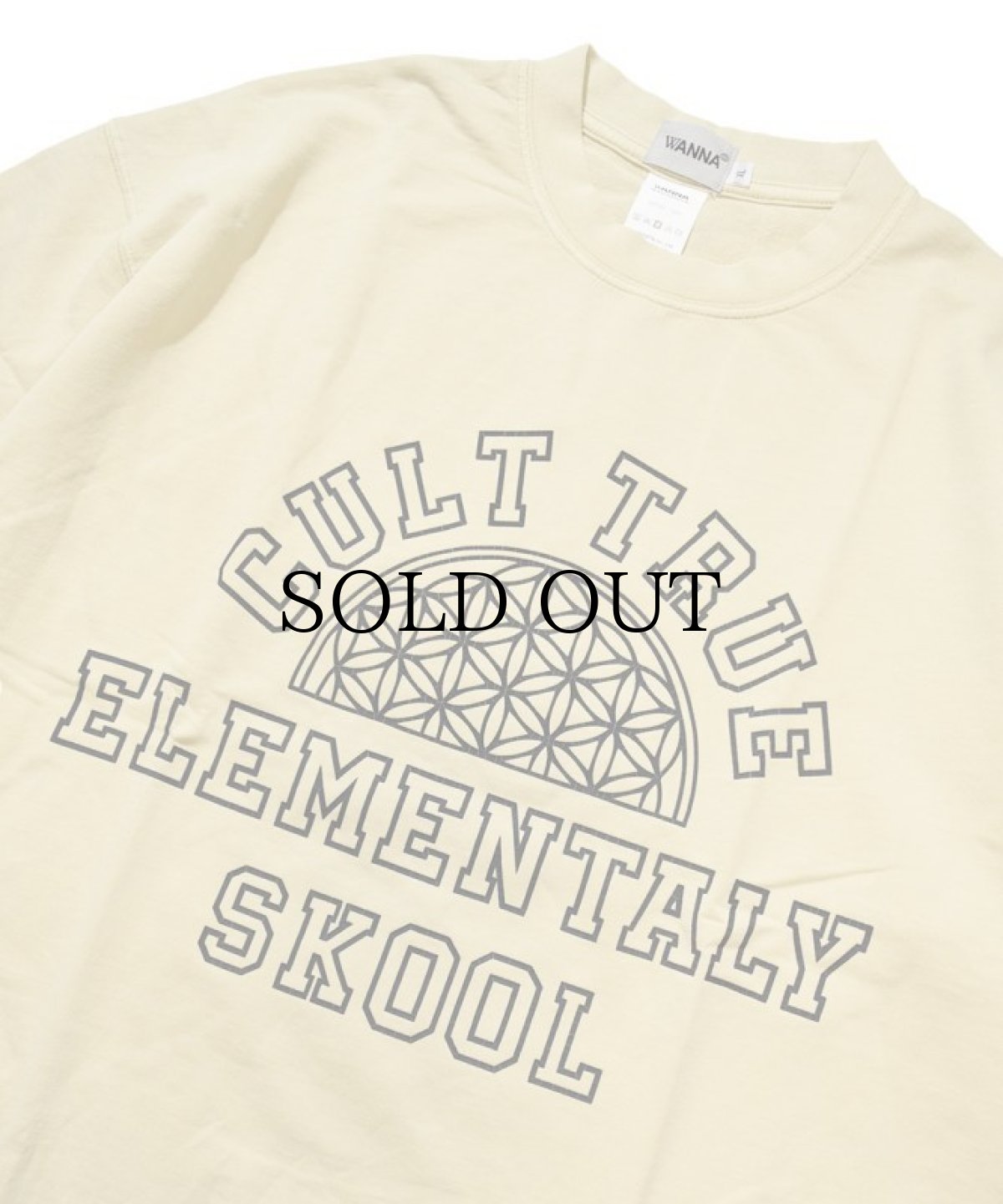 画像2: 【70%OFF】WANNA / "CULT TRUE” tee BONE (2)