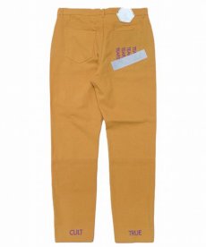 画像1: WANNA /  “CULT TRUE” FRONT FLARED PANTS Yellow (1)