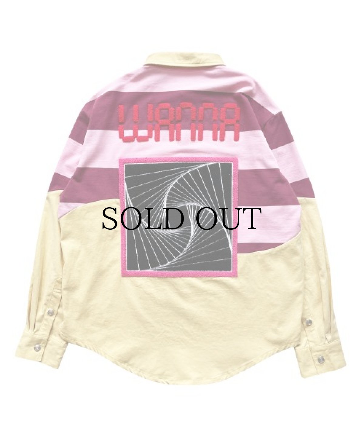 画像2: WANNA / In bloom stripe rugger shirts BEIGE (2)